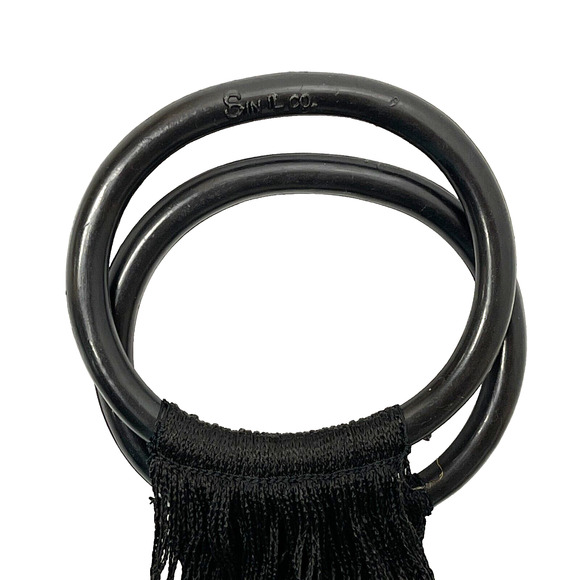 Vintage 1960s Woven Mesh Net Bag Grocery Tote Shopper Reusable Round Handle - Picture 4 of 5